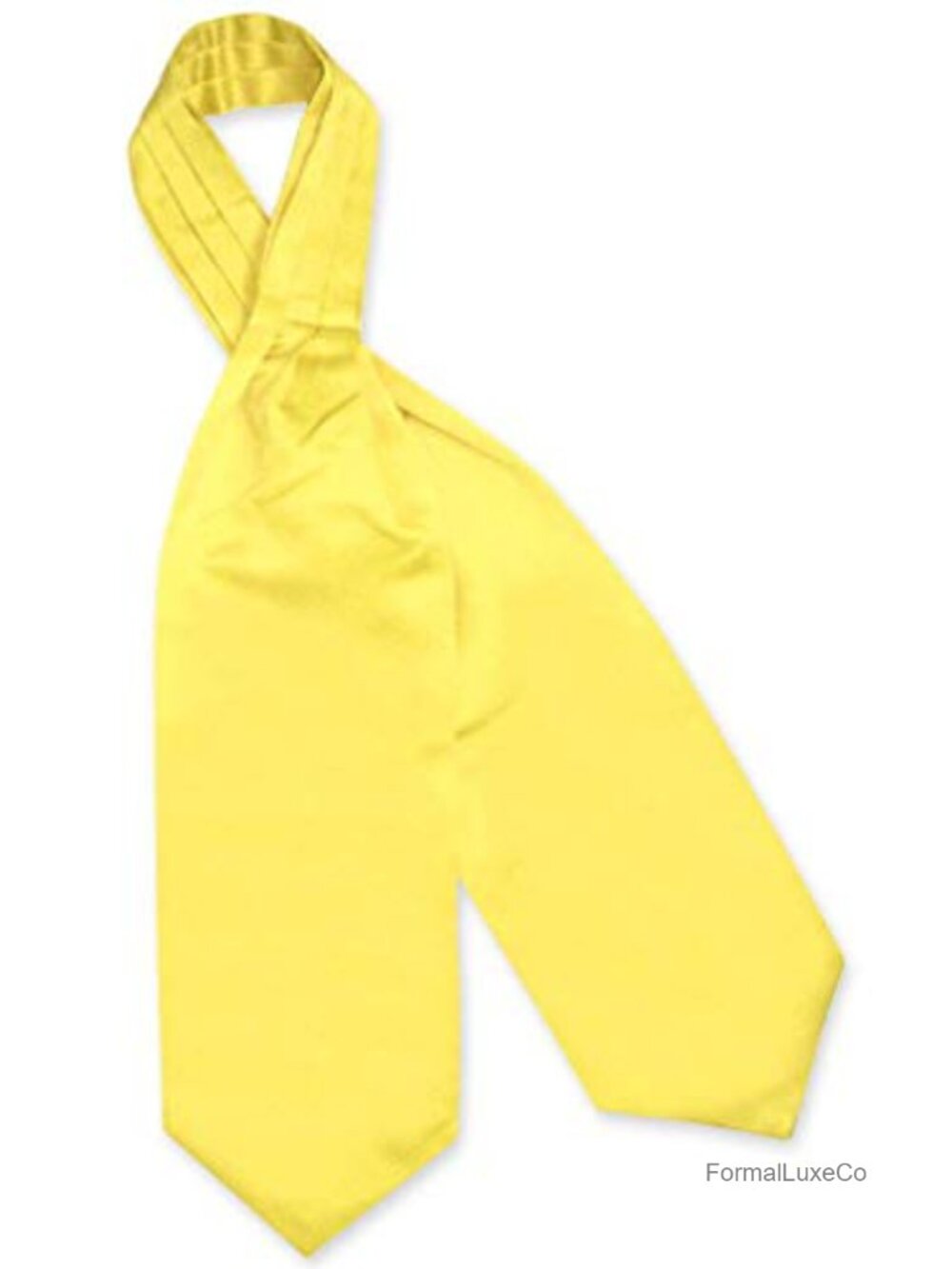 Men's Silk-Feel Polyester Ascot Cravat Tie Victorian Style 53"